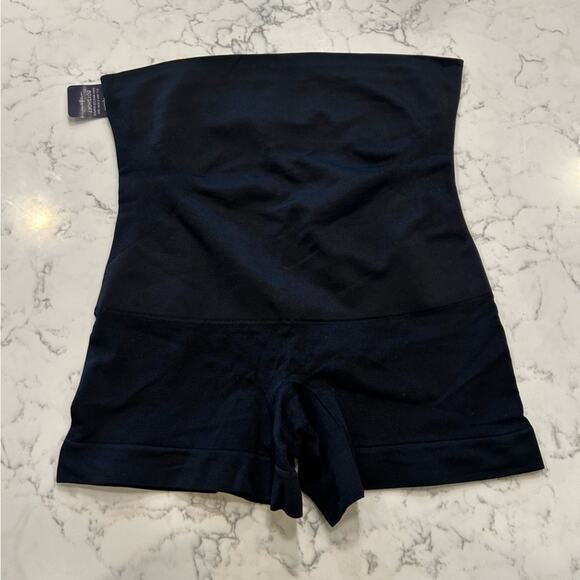 NWT Empetua Black All Day Every Day High Waisted Shaper Boyshort Size Large - Picture 1 of 4